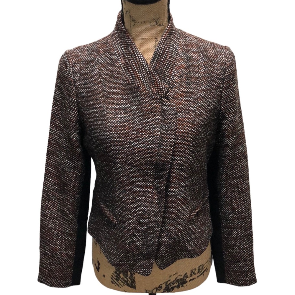 {Ann Taylor} Metropolis Tweed Short Blazer